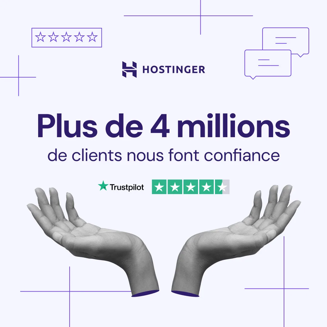 Image présentant le Black Friday Hostinger 2025 avec les offres tarifaires