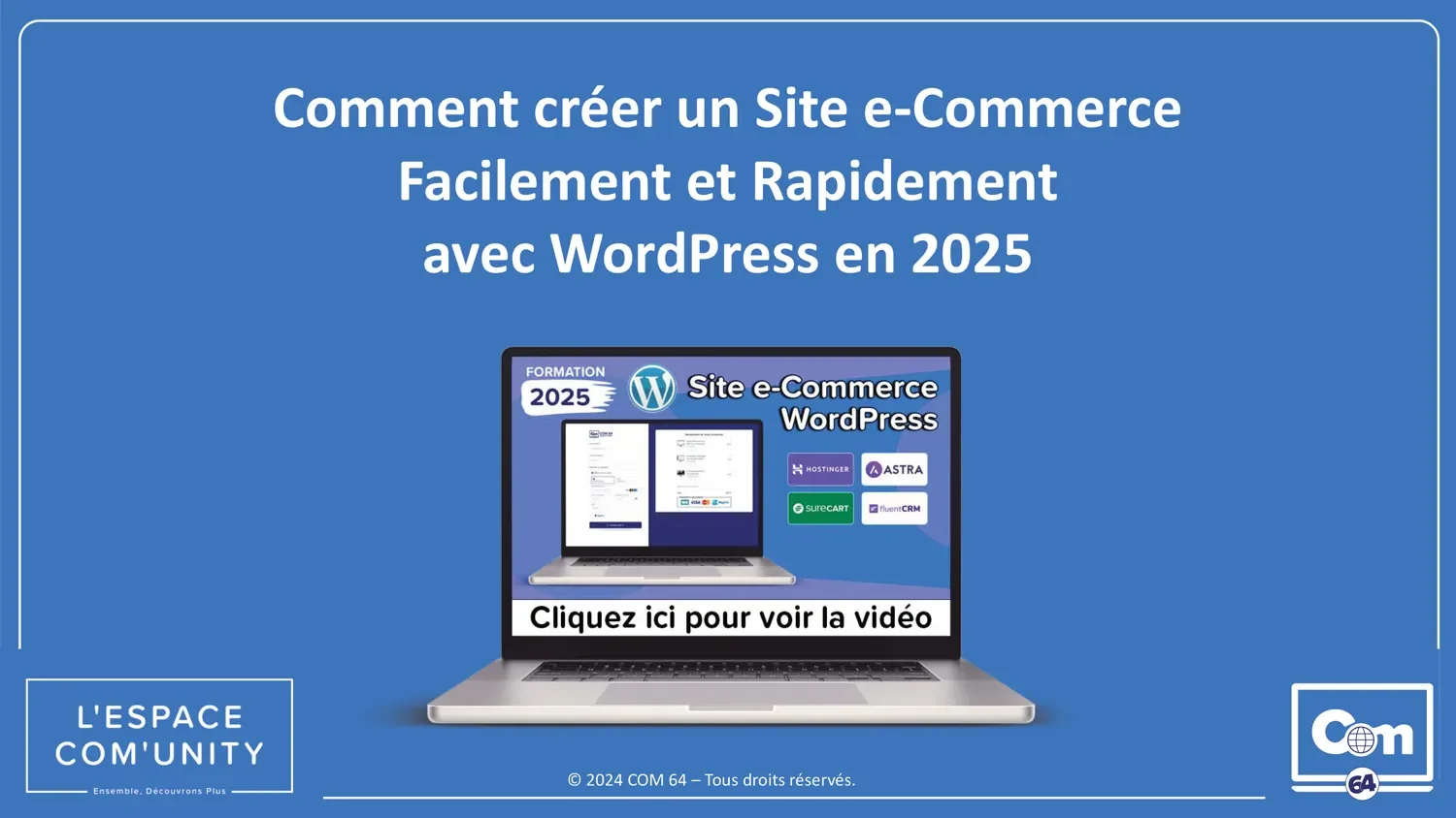 Créer un Site e-Commerce WordPress