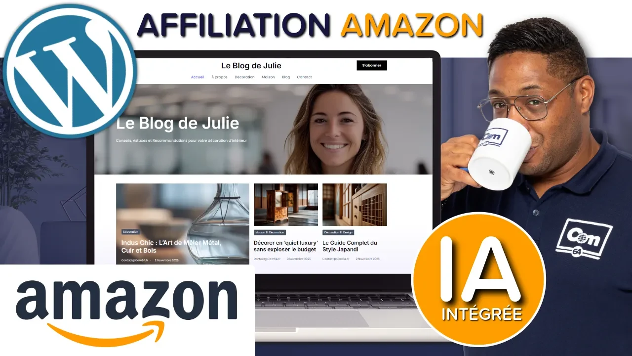 Comment créer un Blog affiliation Amazon sur WordPress ? (Guide Complet 2026 + Vidéo)