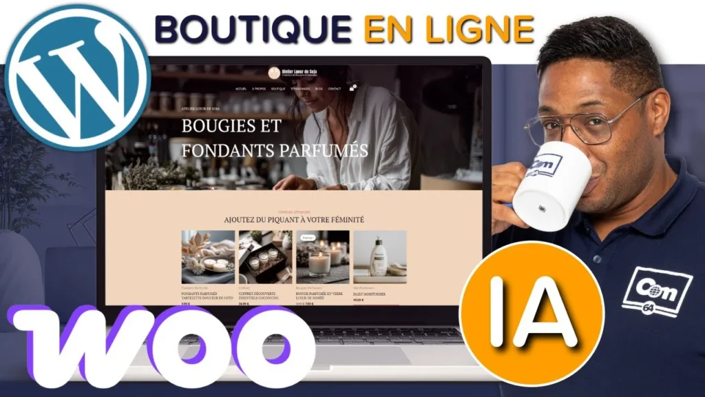 Miniature de la vidéo expliquant comment créer une Boutique en ligne avec WordPress et WooCommerce.